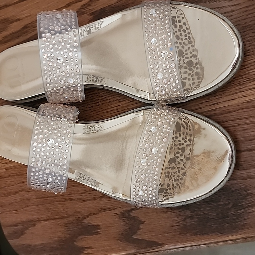 Jennifer Lopez Rose Gold Sandals